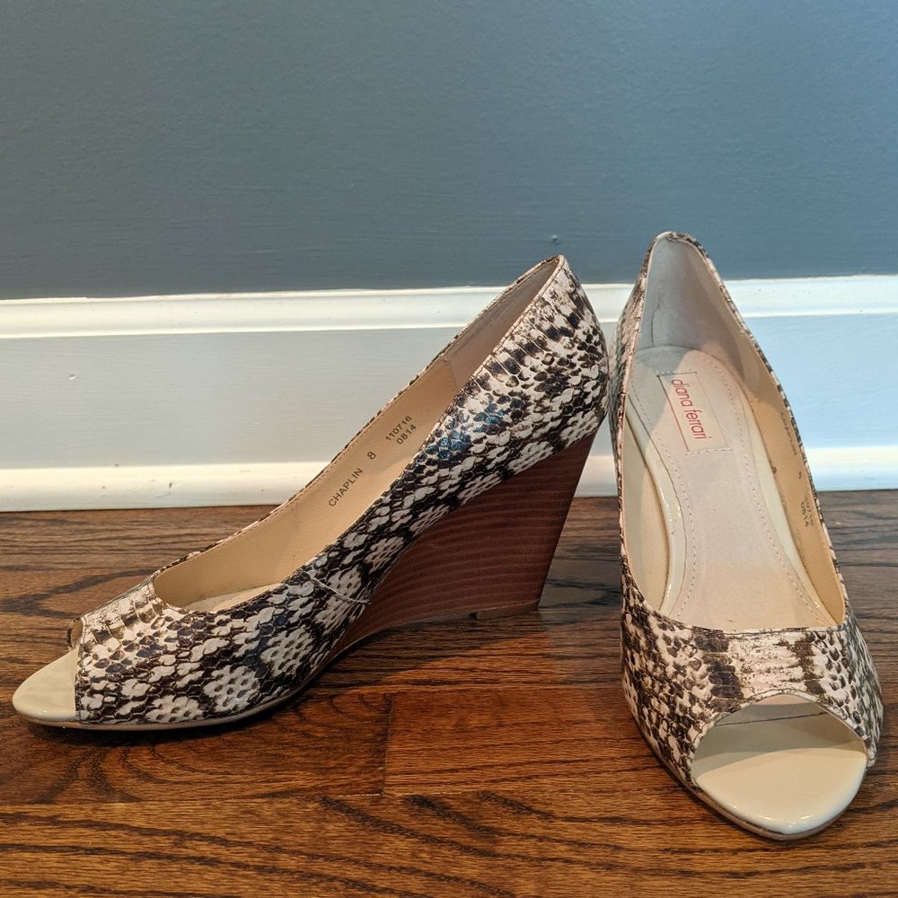 Diana Ferrari Chaplin Peep toe Wedge S8